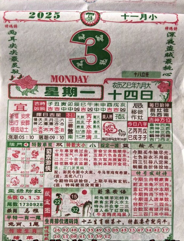 2025年11月3日.九月十四，星期一2025年11月3日.九月十四，星期一