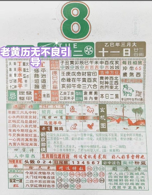 2025年4月8日，三月十一，星期二2025年4月8日，三月十一，星期二