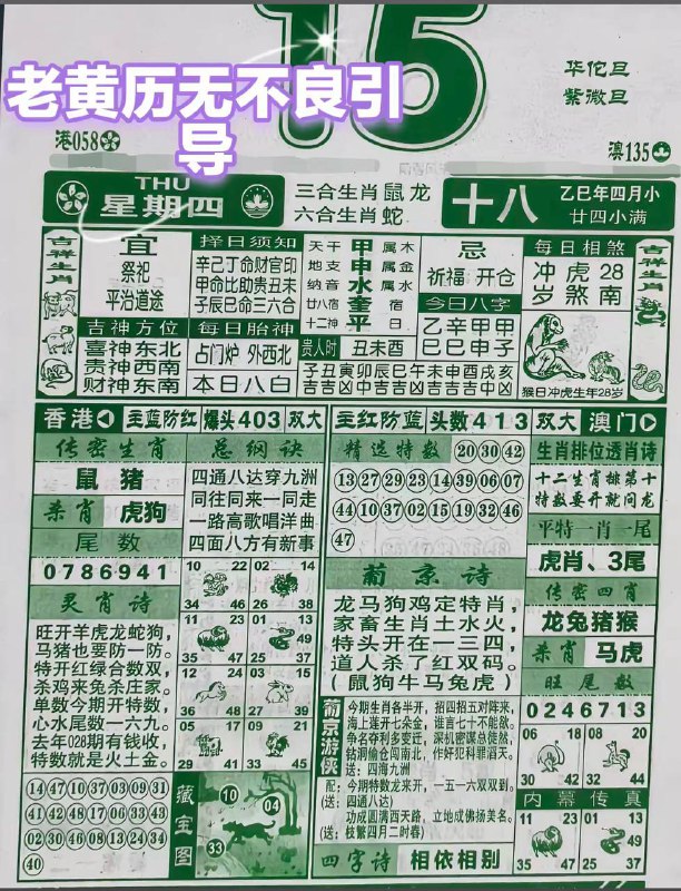 2025年5月15日，四月十八，星期4️⃣2025年5月15日，四月十八，星期4️⃣