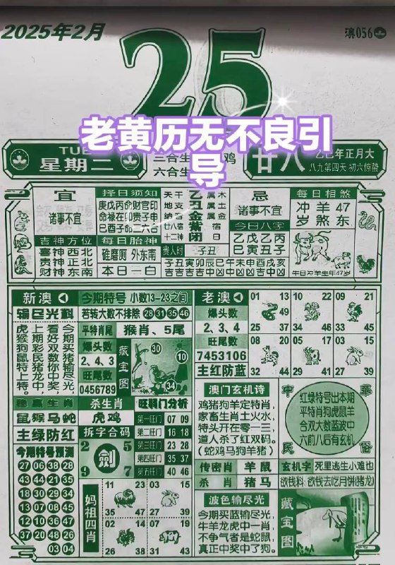 2025年2月25日，正月二十八，星期二2025年2月25日，正月二十八，星期二
