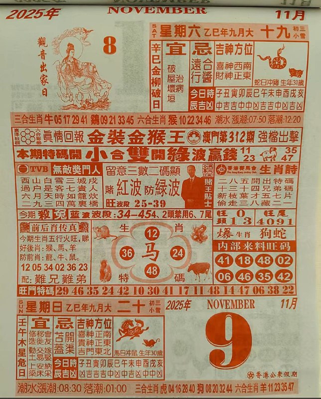 2025年11月9日.九月二十，星期日2025年11月9日.九月二十，星期日