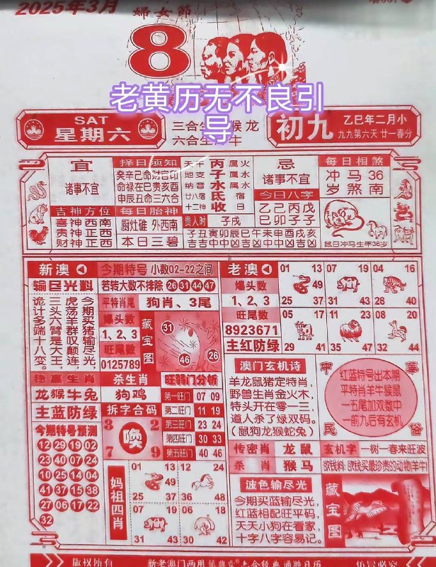 2025年3月8日，二月初九，星期六2025年3月8日，二月初九，星期六