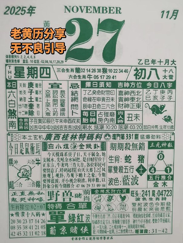 2025年11月27日.十月初八，星期四2025年11月27日.十月初八，星期四