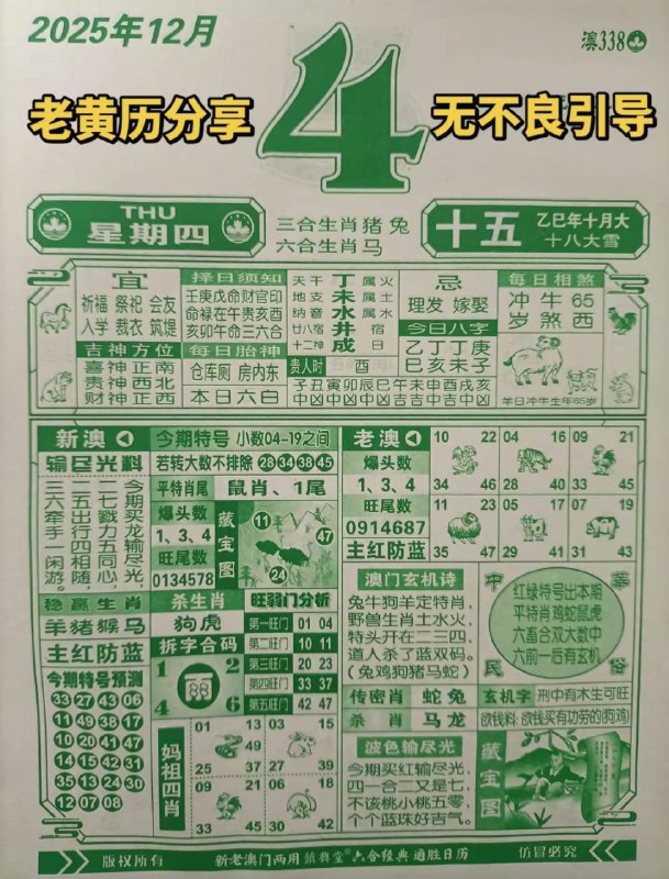 2025年12月4日.十月十五，星期四2025年12月4日.十月十五，星期四