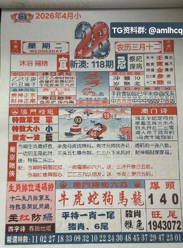 (日历) 4月28日, 三月十二，星期二(日历) 4月28日, 三月十二，星期二