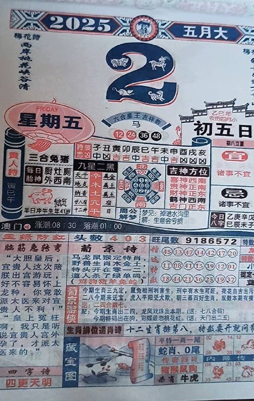 2025年5月2日，四月初五，星期5️⃣2025年5月2日，四月初五，星期5️⃣