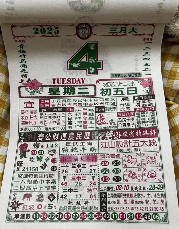 2025年3月4日，二月初五，星期二2025年3月4日，二月初五，星期二